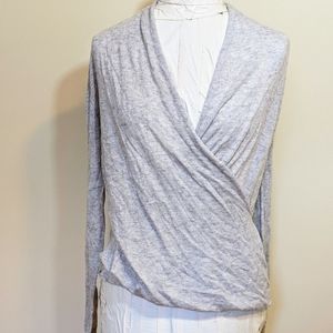 Lilly Pulitzer wrap cashmere sweater ong sleeve xs